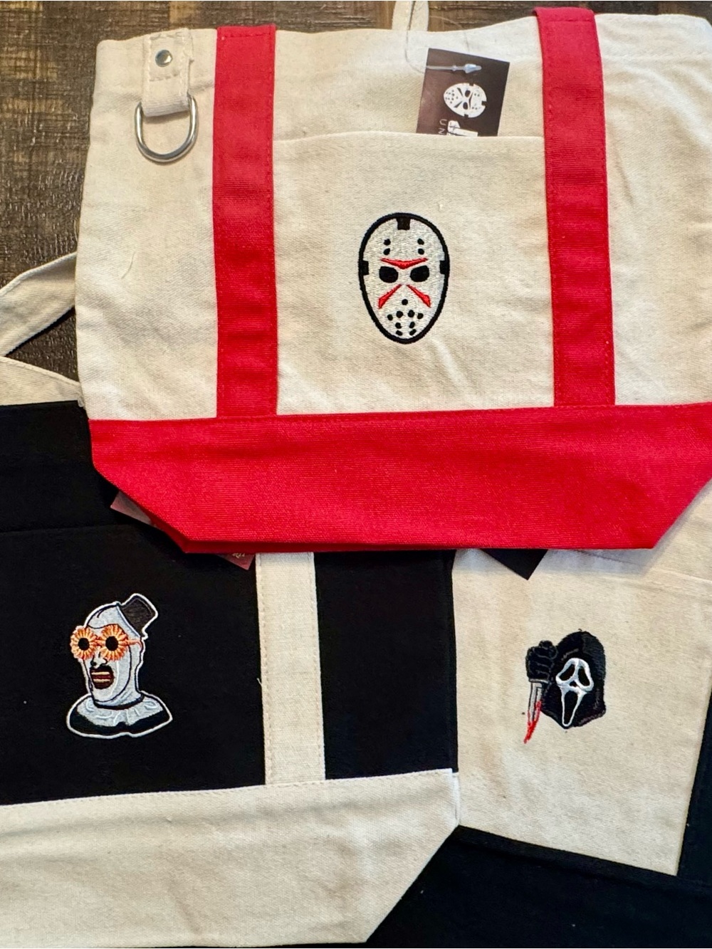 Viral Spirit Halloween Tote Bags- Set of 3
